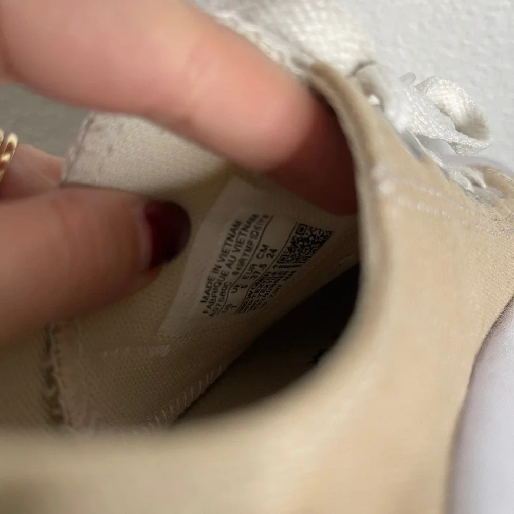 Converse Chuck Taylor All Star Move Platform Sneakers Beige Womens 7 - Picture 4 of 6
